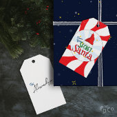 Van uw geheime Santa Snoep Swirl Fun Retro Cadeaulabel