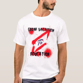 Van vakantie naar school begin t-shirt