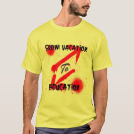 Van vakantie naar school begin t-shirt