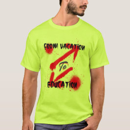 Van vakantie naar school begin t-shirt