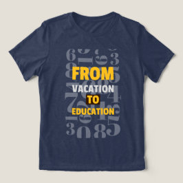 Van vakantie naar school begin Tri-Blend shirt
