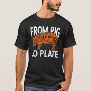 Van varkensvlees tot Bord boterbakkerij T-shirt