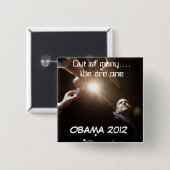 Van velen vierkante button 5,1 cm (Voorkant /achterkant)