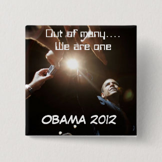 Van velen vierkante button 5,1 cm