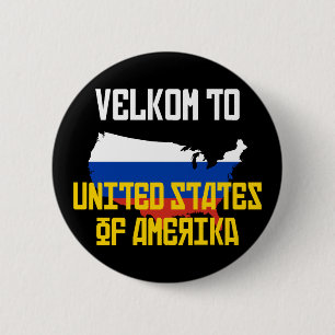 Van Velo naar Amerika Ronde Button 5,7 Cm