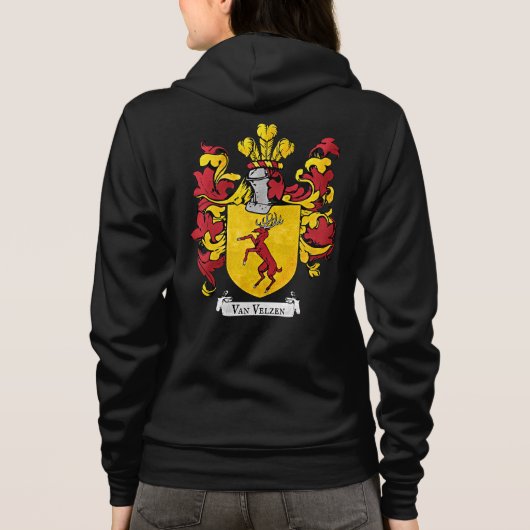 Van Velzen Wapen Dames Hoodie (Achterkant)