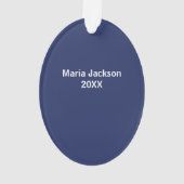 VAN Verpleegster Kerstboom  Naam Ornament (achterkant)