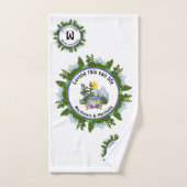 Van Vie personnalisée Camping MONOGRAM (Serviette à main)