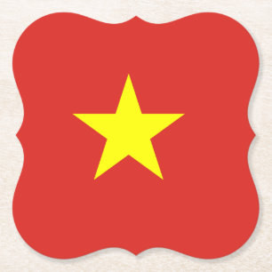 Van Vietnam (de Vietnamese) Vlag Kartonnen Onderzetters