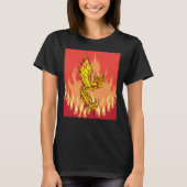 Van vuur en vlammen Phoenix Bird T-shirt (Voorkant)