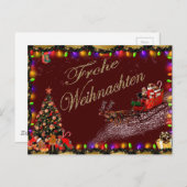 van weihnachten briefkaart (Voorkant / Achterkant)