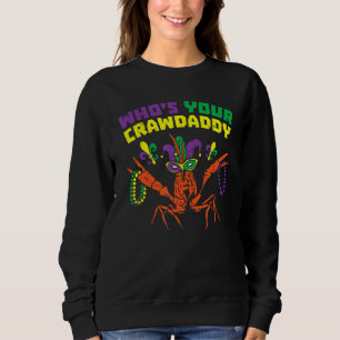 Van wie je Crawdad Crawfish Jester Beads Funny Ma Trui