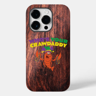 Van wie je Crawdad Crawfish Mardi Gras Funny is Case-Mate iPhone 14 Pro Hoesje