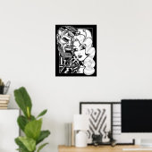 Vana and Rocco/Film Noir Poster (Bureau à domicile)