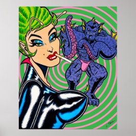 Vana DeVinyl™ and the Muscle Beach Monster Poster