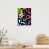 Vana DeVinyl™/Cosmische Werveling Poster (Keuken)