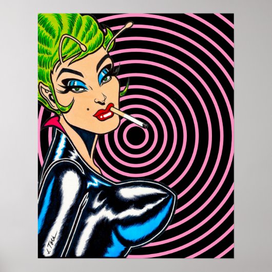 Vana DeVinyl™/Cosmische Werveling Poster (Voorkant)