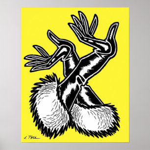 Vana DeVinyl™/Fun-Fur, PVC handschoenen Poster