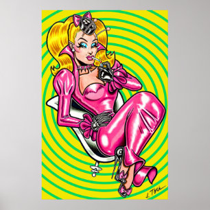 Vana DeVinyl™/Pretty in Pink Rubber Poster