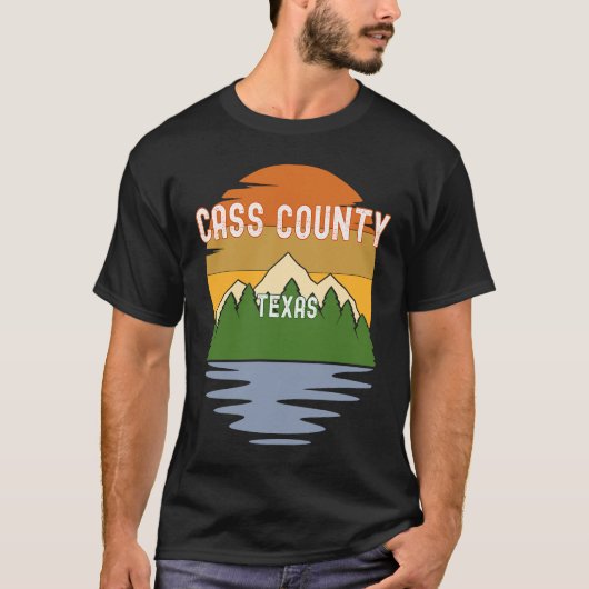Vanaf Cass County Texas  Sunset T-shirt (Voorkant)