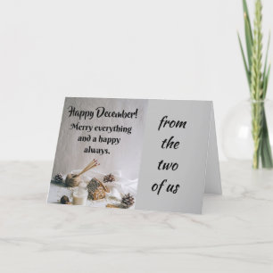 VANAF DE 2 VAN US=WISHES VAN JOY HOLIDAY CARD FEESTDAGEN KAART