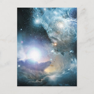 Vanaf de as van de eerste sterren briefkaart
