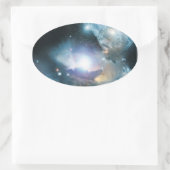 Vanaf de as van de eerste sterren ovale sticker (Tas)