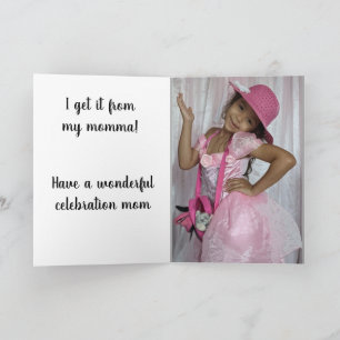 VANAF DE DAUGHTER-MOEDERDAG KAART