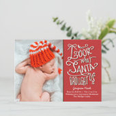 Vanaf de kerstkaart van Santa Birth (Staand voorkant)