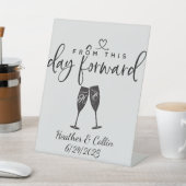 Vanaf deze dag op maat reclamebord met voetstuk (Insitu)