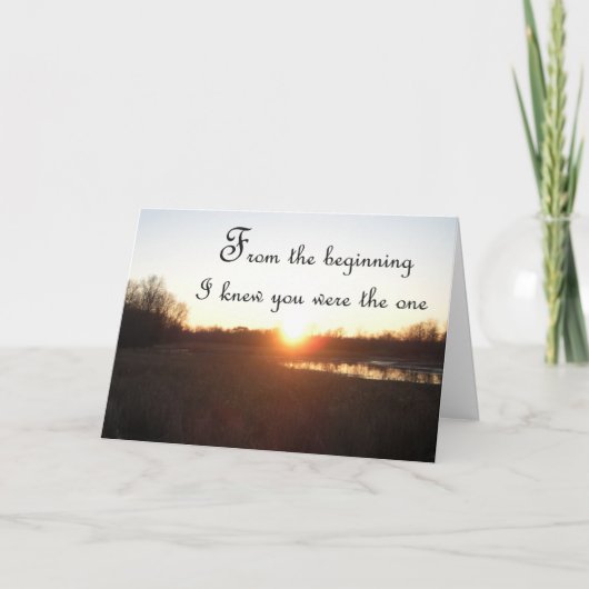 Vanaf het begin - Jubileum Kaart voor man (Voorkant)