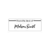 Vanaf het bureau van Add Jouw naam Zelfinktende Stempel (Design)