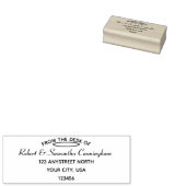 Vanaf het bureau van elke naam elk adres - 	rubberstempel (Gestempeld)