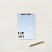 Vanaf het bureau van - werkbericht post-it® notes (Op bureau)