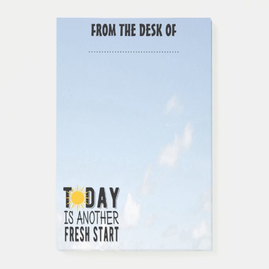 Vanaf het bureau van - werkbericht post-it® notes (Voorkant)