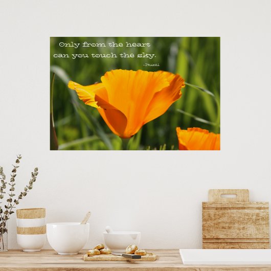 Vanaf het hart poster (Keuken)