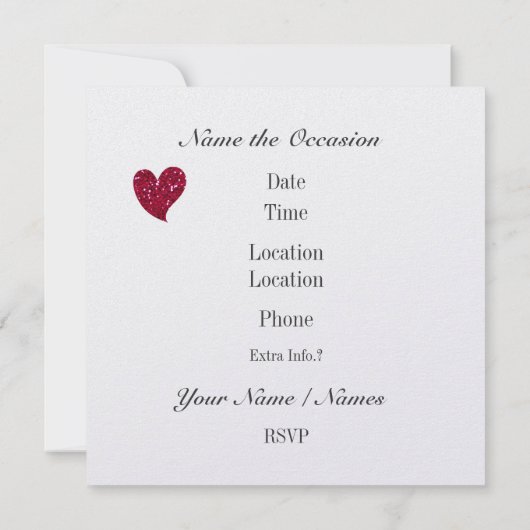 Vanaf het hart - SRF Kaart (Achterkant)