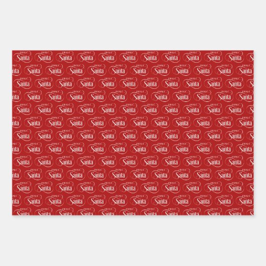 Vanaf kerstfeestdag in Santa Claus Inpakpapier Vel (Voorkant)