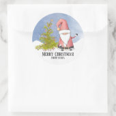 Vanaf Kerstkerstkerstkerstkerstperiode Ronde Sticker (Tas)