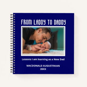 VANAF LADDY TOT DADDY Custom New Dad to be Journal Notitieboek