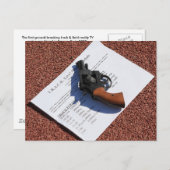 Vanaf Pistool-2008 T.R.A.C.K. Leef! Briefkaart (Voorkant / Achterkant)