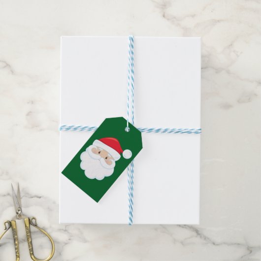Vanaf Santa Custom Green Kerstmis Cadeaulabel (Met Touw)
