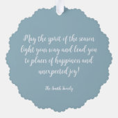 Vanagon Vakantie Trip Ornament (Achterkant)