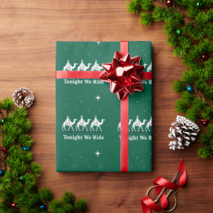 Vanavond rijden we met Kerstmis christelijk geloof Cadeaupapier