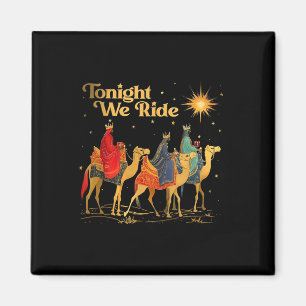 Vanavond rijden we met Kerstmis mannen met kameel Magneet