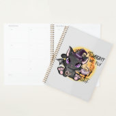 Vanavond vliegen we - Black Witch Cat Planner (Display)