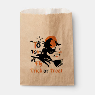 Vanavond vliegen we Halloween heks op een bezem Bedankzakje