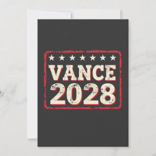 Vance 2028 Voor president Verkiezing Trump Republi Kaart
