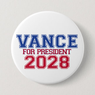 Vance for President (varsity) Ronde Button 7,6 Cm