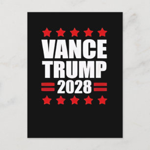 Vance Trump presidentsverkiezingen 2028 Politiek Aankondigingskaart